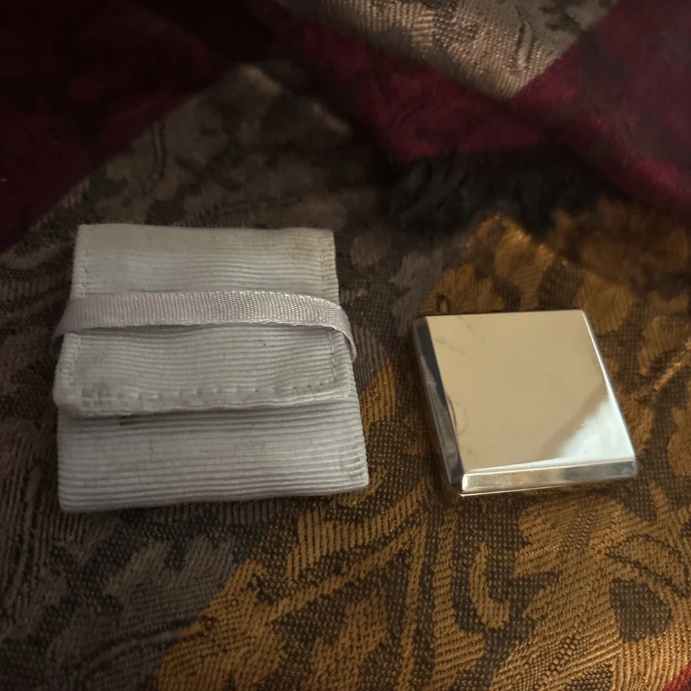 Rare Eternity Calvin Klein Perfumed Powder .07oz Metal Case /Protective Cover